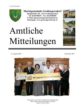 Amtliche Mitteilungen