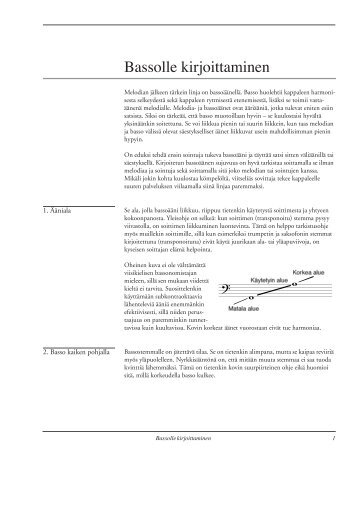 bassolle kirjoittaminen - Matti Ruippo
