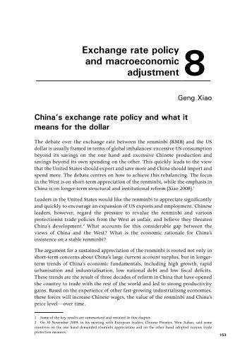 Exchange rate policy and macroeconomic adjustment 8 - Columbia ...