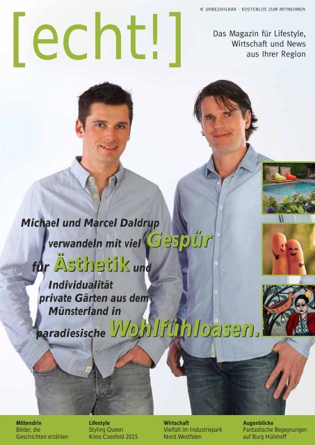 echt!] - Ausgabe 1/2015 - Das Magazin für den Kreis Coesfeld