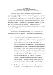 A Summary of Investigation Report on the Confidentiality of ...