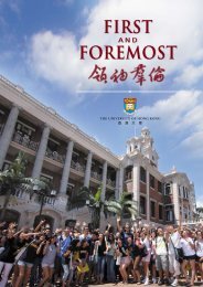 FIRST FOREMOST - The University of Hong Kong