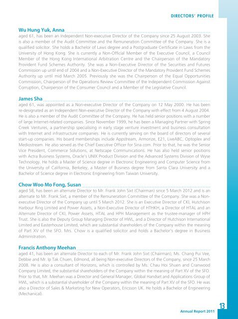 2011 Annual Report - TOM Group