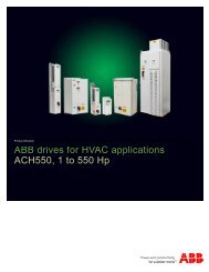 ABB drives for HVAC applications ACH550, 1 to  - Gerrie Electric ...