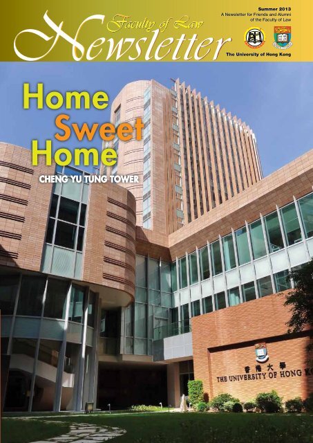 Summer 2013 - Faculty of Law, The University of Hong Kong
