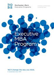 Rochester-Bern EMBA Program