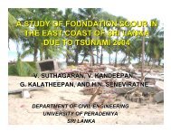 a study of foundation scour in the east coast of sri lanka due to ...
