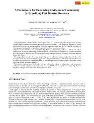 A Framework for Enhancing Resilience of Community by Expediting ...