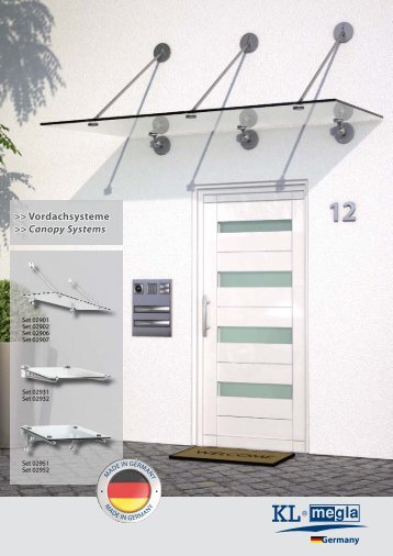 >> Vordachsysteme >> Canopy Systems