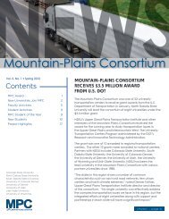 Vol. 5, No. 1 - Mountain-Plains Consortium (MPC)