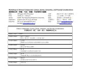 Workshop on Chinese Compounds: Lexicon, Syntax, Semantics ...