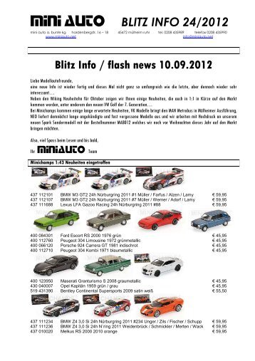 Blitz Info 24 2012 - miniauto Andreas Bunte KG