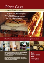 Pizza wie beim Italiener - Pizza-casa Pizzastein