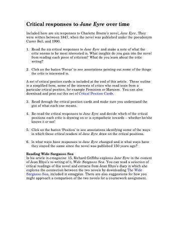 eyre essay thesis