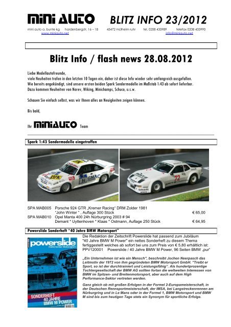 Blitz Info 23 2012 - Auto-Modell-Report