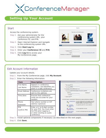 Setting Up Your Account - Log In