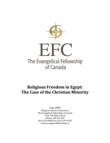 Religious Freedom in Egypt: The Case of the Christian Minority