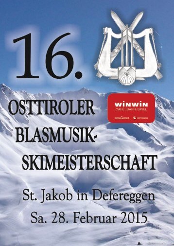 16. Osttiroler WINWIN Blasmusikskimeisterschaft