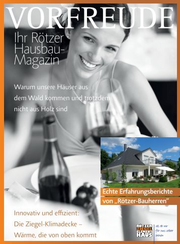 Hausbau-Magazin VORFREUDE - Rötzer-Ziegel-Element-Haus