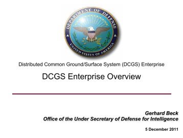 DCGS Enterprise Overview - ISE.gov