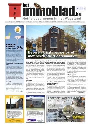 Het Immoblad 20-01-2015