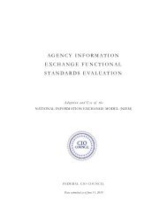 agency information exchange functional standards evaluation