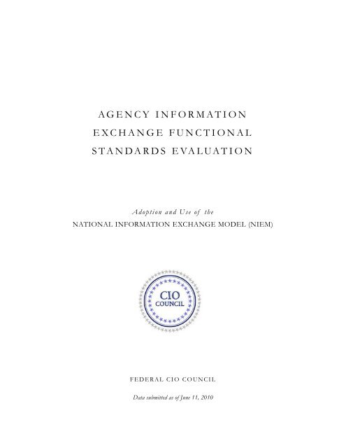 agency information exchange functional standards evaluation