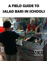 A Field Guide To Salad Bars In Schools - Minnesota Department of ...