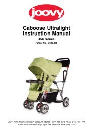 Caboose Ultralight Instruction Manual - Joovy