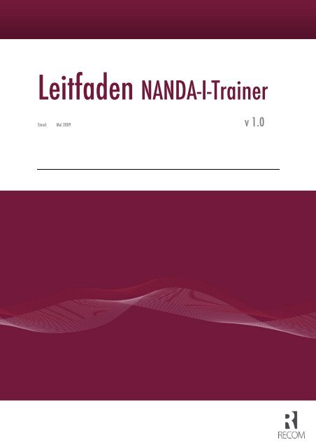 Leitfaden NANDA-I-Trainer - RECOM GmbH & Co. KG