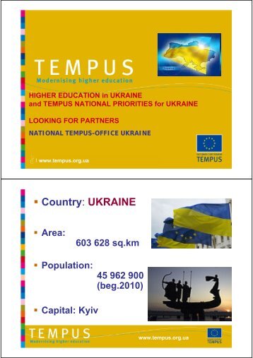 HIGHER EDUCATION in UKRAINE and TEMPUS NATIONAL ...