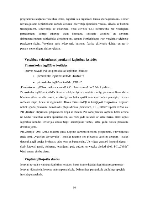 VeselÄ«bas veicinÄÅ¡anas programma Iecavas ... - Iecavas novads