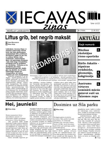 21.09.2012. (Nr.37) - Iecavas novads