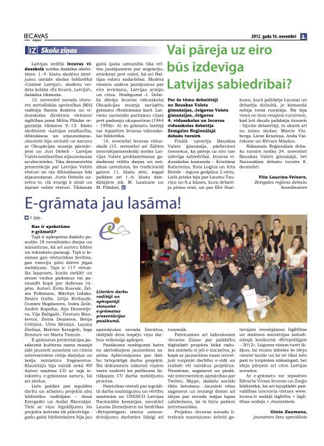 16.11.2012. (Nr. 45) - Iecavas novads