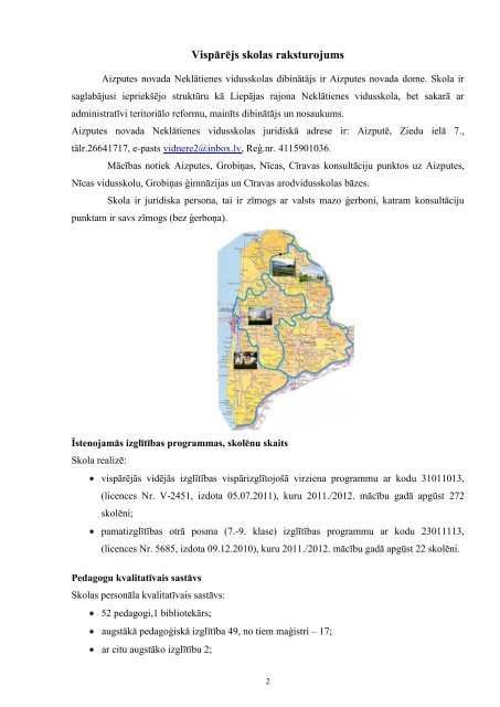 PAÅ NOVÄRTÄJUMA ZIÅOJUMS - Aizputes Novads