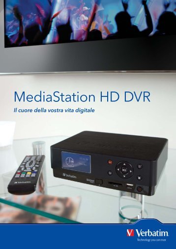 MediaStation HD DVR_A4 Flyer ITALIAN.indd - Verbatim
