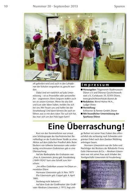 Ausgabe Nr. 20 - Dürener Geschichtswerkstatt