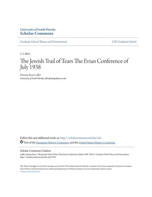 The Jewish Trail of Tears The Evian Conference of ... - Haruth.com