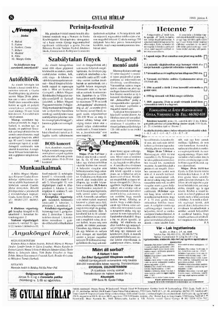 PDF dokumentum (4153 KByte) - Gyulai HÃ­rlap