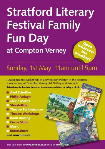 Stratford Literary Festival Family Fun Day at Compton Verney