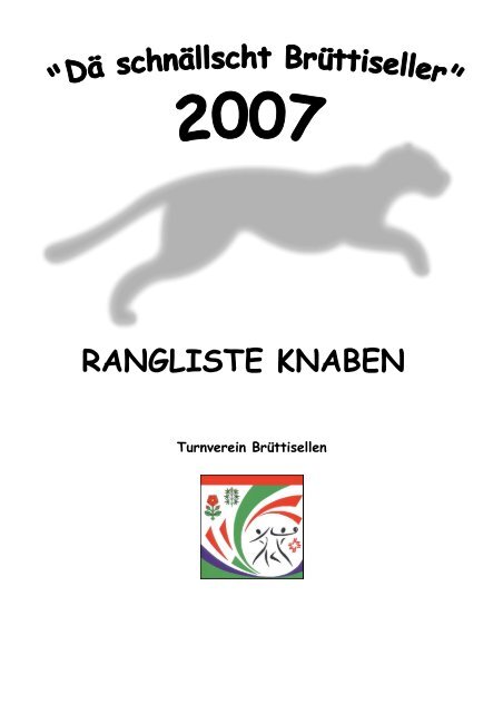 Rangliste Knaben - TV BrÃ¼ttisellen