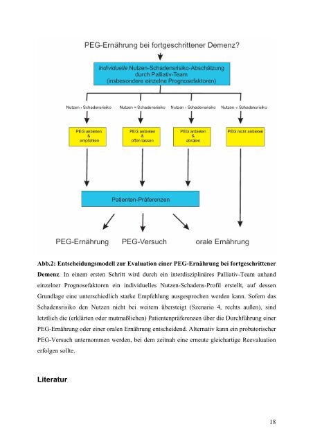 PEG-Ernährung bei fortgeschrittener Demenz: eine evidenz ...