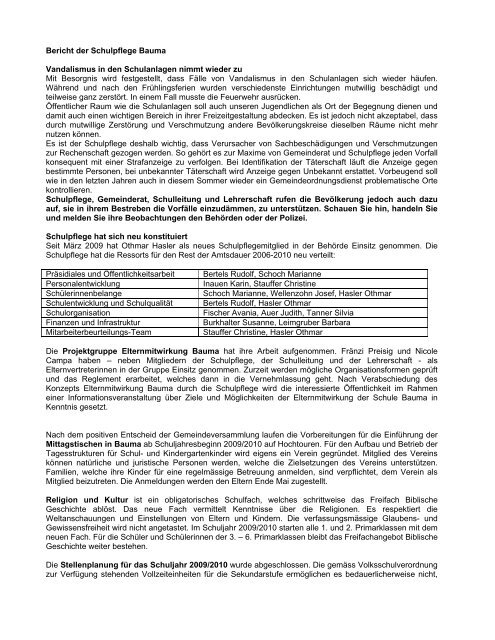 Druckversion PDF - schulebauma.ch