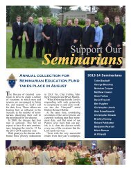 Support Our Seminarians - Catholic Community of Manistee