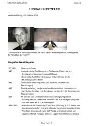 Lebenslauf von Ernst Beyeler - webjournal.ch