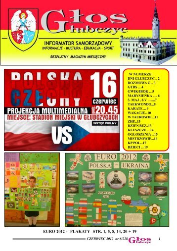 EURO 2012 - PLAKATY STR. 1, 5, 8, 14, 20 + 19