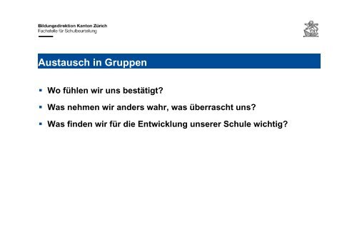 Evaluation Sekundarstufe - schulebauma.ch