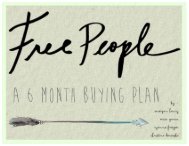 6 Month Buying Plan: Free People