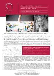 Anne Jourdain, laurÃ©at du Prix La pensÃ©e (PDF 952Ko) - Fondation ...