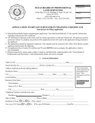 S.I.T. Application to Retain Certificate - Texas Board of Professional ...